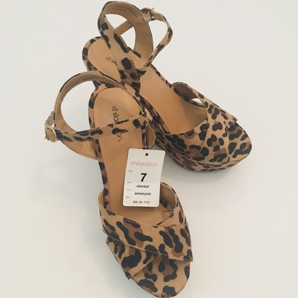 Xhilaration Shoes - SOLD Sassy Xhilaration Leopard Print heel Wedges